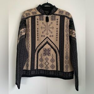 Obermeyer Signature 100% Wool Sweater Ladies L